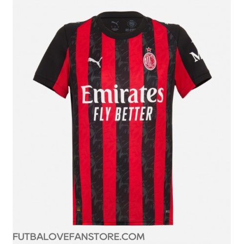 AC Milan Domáci Ženy futbalový dres 2025-26 Krátky Rukáv AC Milan Domáci Ženy futbalový dres 2025-26 Krátky Rukáv